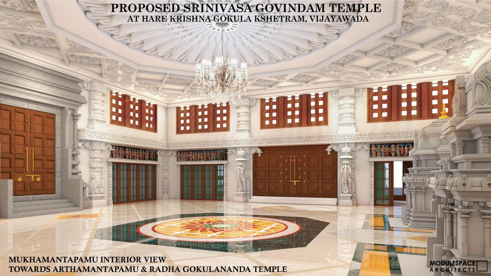 Proposed Srinivasa Govindam Temple: Mukhamantapamu โ Arthamantapamu and Radha Gokulananda Temple