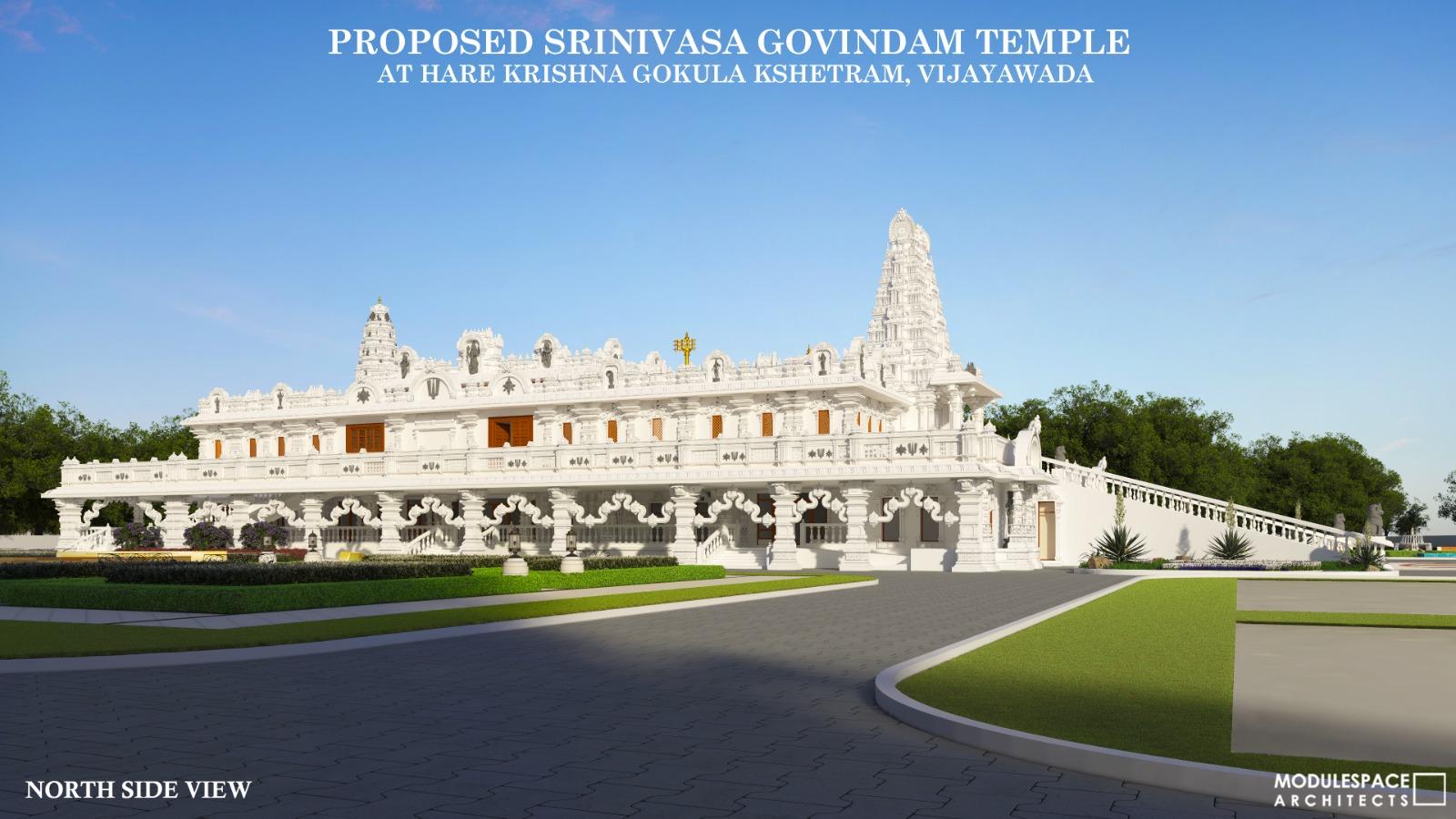 Proposed Srinivasa Govindam Temple: North side โ day