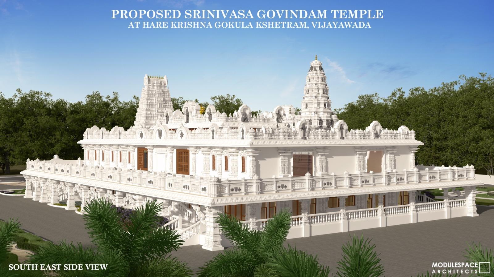 Proposed Srinivasa Govindam Temple: South east side โ day